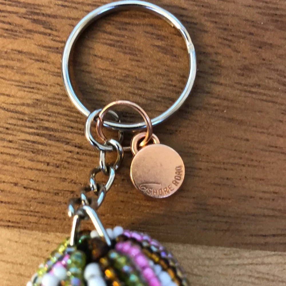 Brand New 6 Shore Road Beaded Tassel Bag Purse Charm